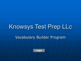 Knowsys Test Prep LLc