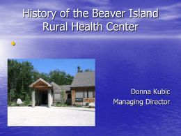 History of Health Care on Beaver Island