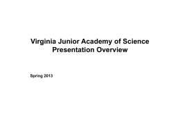 Virginia Junior Academy of Science Powerpoint Template