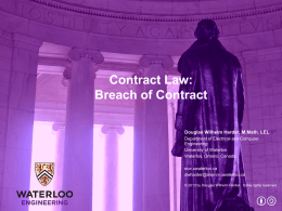 Contract Law: Breach of Contract