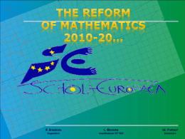 REFORM MATH - Matematica & Realt&#224