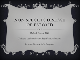 Non specific disease of parotid
