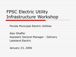 FPSC Infrastructure Workshop