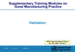 GMP Updated Training Modules
