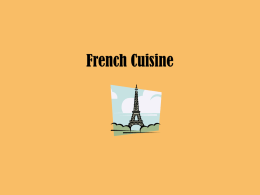 French Cuisine - Grantsburg Schools