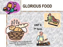 GLORIOUS FOOD