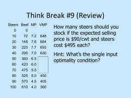 Cost Principles and Linear Break