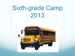 6th Grade Camp - Mentor High School