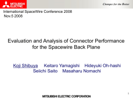 ｽﾗｲﾄﾞ ﾀｲﾄﾙなし - Spacewire Conference