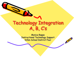 Technology Integration A, B, C’s