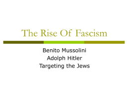 The Rise Of Fascism