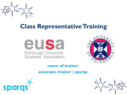 course representative training