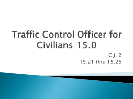 Traffic Control Officer for Civilians 15.0