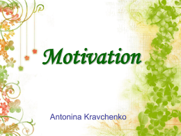 Motivation - ed