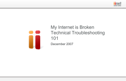 Technical Troubleshooting 101: My Internet is Broken