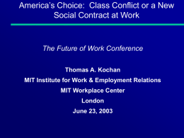 Building a New Social Contract at Work