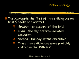 Plato’s Apology - Creighton University