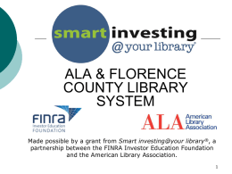 Smart Investing @ your library Orientation