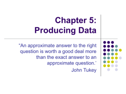 Chapter 5: Producing Data