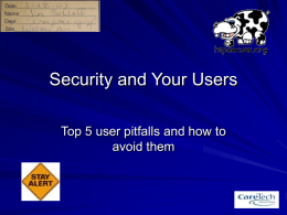 Stuff for future security presentation