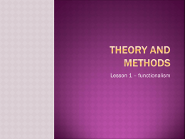 Theory and methods