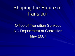 Shaping the Future of Transition