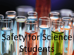 Safety for Science Students - Hants East Rural High School