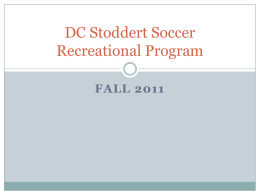 DC Stoddert Travel Program