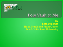 Pole Vault to Me - Wyoming Coaches Association