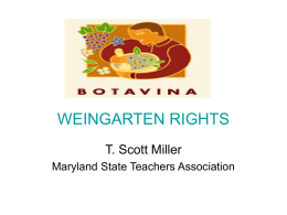 WEINGARTEN RIGHTS - Washington County Teacher's
