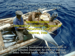Re-orienting Developing Country Fisheries Policies Towards