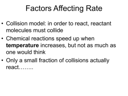 Factors Affecting Rate - Ms. Witt's Site