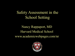 Threat Assessment in the School Setting