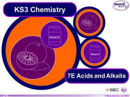 7E Acids and Alkalis - Montgomery High School