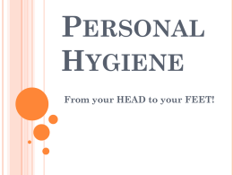 Personal Hygiene - Freeman School District / Overview