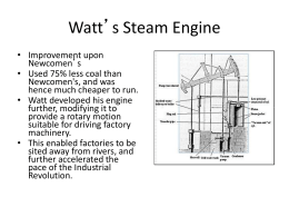 Watt’s Steam Engine
