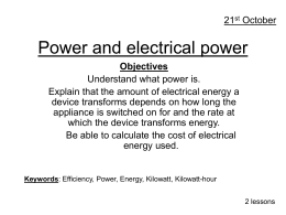Power - science