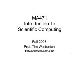 MA375 - Rice U - Computational and Applied Mathematics