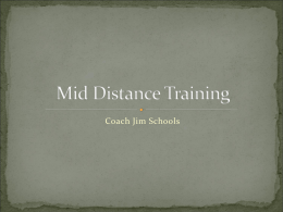 Mid Distance Training - Wyalusing Area School District
