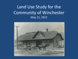 Why a Specific Plan? - Winchester Municipal Advisory Council