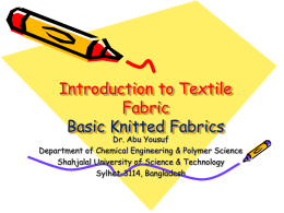 Knitted Fabric Studies - CEResources
