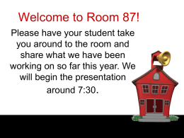 Welcome to Room 88! - State College Area School District