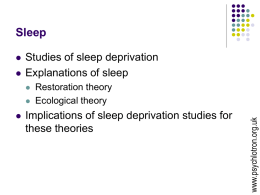 Sleep - psychlotron.org.uk