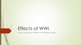 Effects of WWI