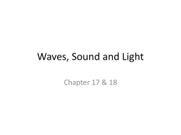 Waves Sound and Light [CH 17-18]