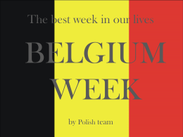 BELGIUM WEEK
