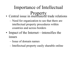 Importance of Intellectual Property