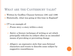The Canterbury tales - Postin's Page
