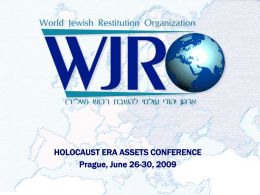 WJRO World Jewish Restitution Organization