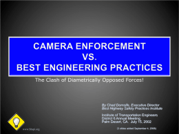 PowerPoint Presentation - Camera Enforcement v. Sound